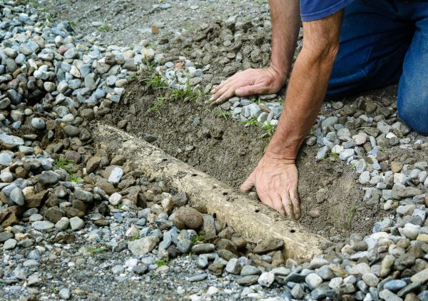 French Ditch Installation in Norman