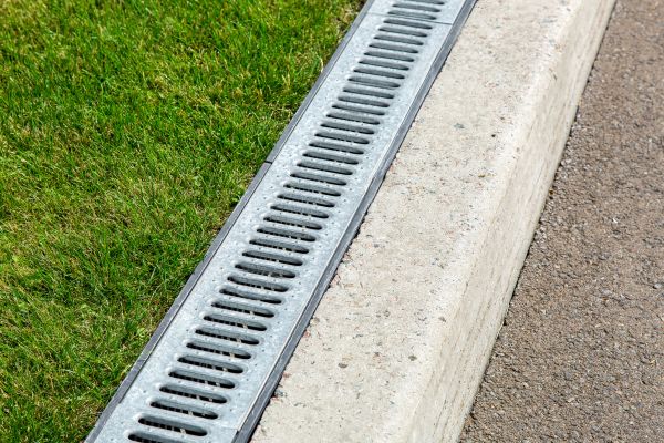 Courtyard Drain Installation in Norman